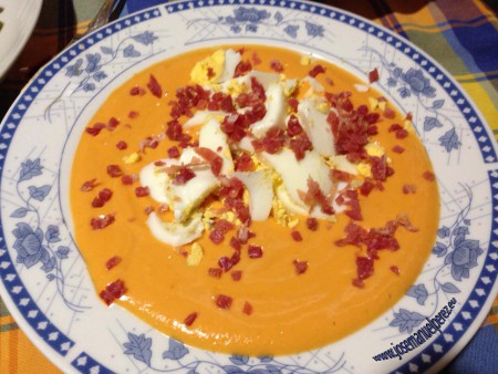Salmorejo cordobes hecho en La Carlota :)